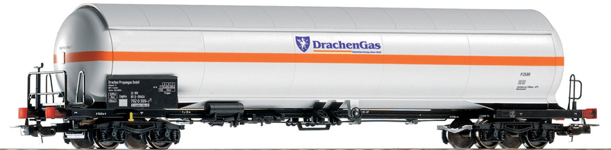 Talkový cisternový vůz na plyn řady DRACHEN GAS, drah DB AG
