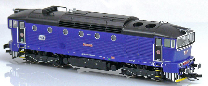 Limitovaný model diselové lokomotivy  750 346-9 ČD 