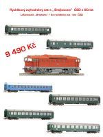Zvýhodněný  set ČSD loko. T 478.3 ,,Brejlovec" + 6 r. vozů (HO)