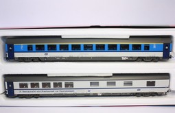 Set EC 378 z vozů 1. třídy + jídelního vozu ČD (HO)