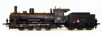 Parní lokomotiva řady 413 073 ČSD analog!
