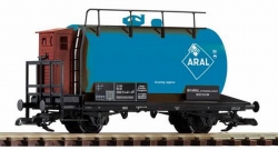Vagon pro převoz kapalin s kabinou pro brzdaře - DB,  "Aral" 