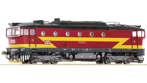 Model dieselové lokomotivy 754 ČD (TT)-Zvuk