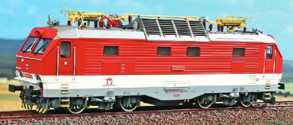 Model elektrické lokomotivy řady 350 ZSSK se zv