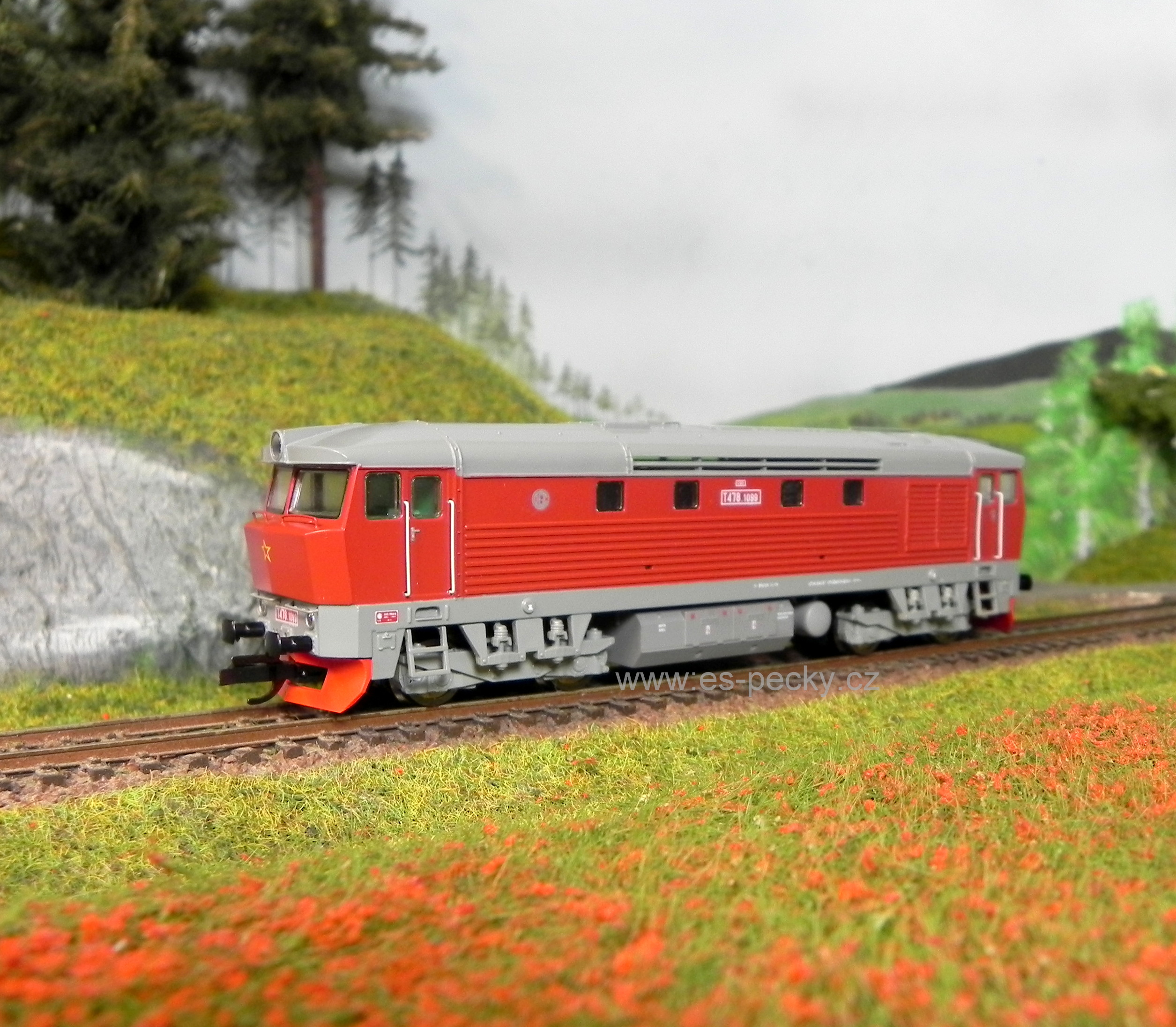 Diesel-elektrická lokomotiva řady 749/751 (ex. T478.1) MTB Model (TT)