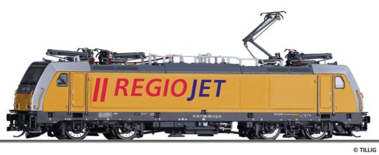 05034 Tillig TT Bahn - Elektrická lokomotiva Rh 386 "RegioJet"