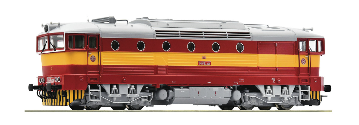 70023 Roco - Dieselová lokomotiva řady T478 ČSD (HO)