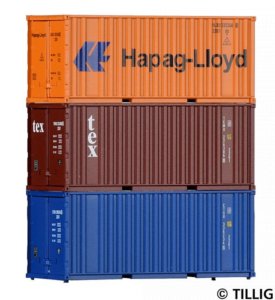 Set kontejnerů 3x20‘