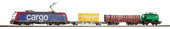 Startovní set SBB BR 185 se 3 nákladními vozy