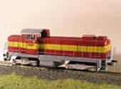 Maketa dieselové lokomotivy 730 012-2