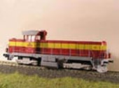 Maketa dieselové lokomotivy 731 022-0