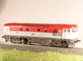 Maketa dieselové lokomotivy 749 107-9