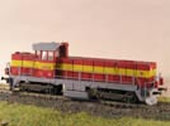 Maketa dieselové lokomotivy 731 022-0