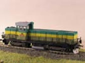 Maketa dieselové lokomotivy 731 062-6