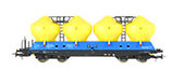 Uacs/Raj - Vůz na přepravu cementu, žluto/modrý