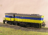 Maketa motorové lokomotivy 770 534-6 pod značkou ,,OKD"