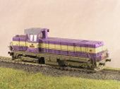 Maketa motorové lokomotivy 731 031 -1
