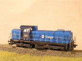 Maketa motorové lokomotivy řady 730 016 ,,CARGO