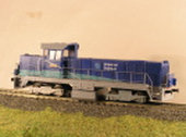 Maketa dieselové lokomotivy řady 729 610-6 ,,UNIPETROL"