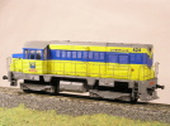 Maketa dieselové lokomotivy řady 720 424-7