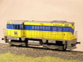 Maketa dieselové lokomotivy řady 740 422-1 ,,OKD"