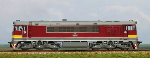 Dieselová lokomotiva T679 0025 ČSD zvuk (HO)