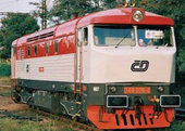 Dieselová lokomotiva ř. T 479 ,,Bardotka" ČD (TT)