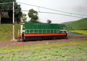 Motorová lokomotiva CCCP YM32-22 zelená