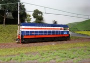 Motorová lokomotiva CCCP YM32-22 modrá