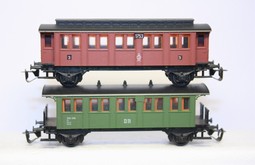 Set 2 osobních  vozů drah pruských (TT)