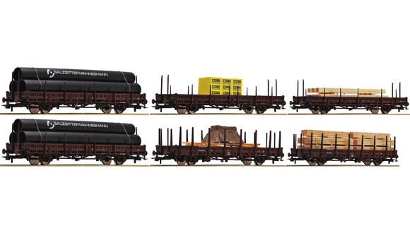 Set 6 nákladních vozů OBB