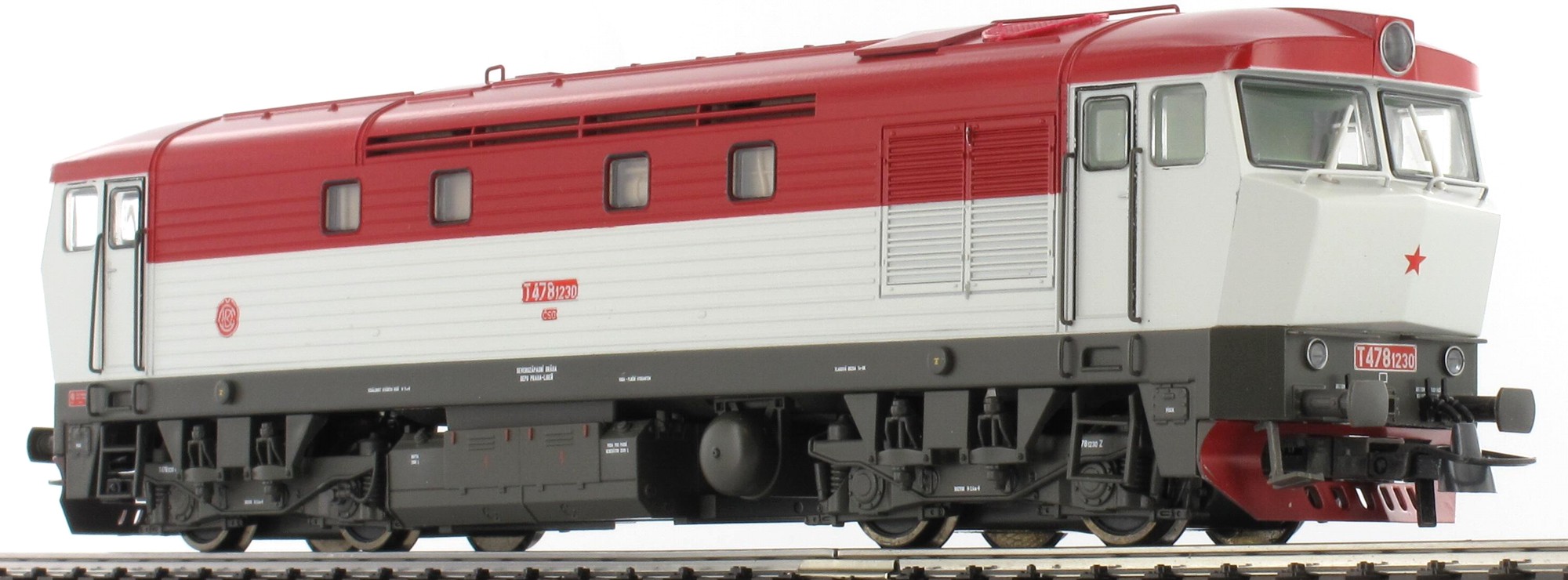 Model dieselové lokomotivy řady T478.1230 ČSD Zvuk poslední kus (HO)
