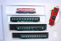 Digitální set se  zvukem s lokomotivou T478 ČSD + 3 vozy + digitální prvky