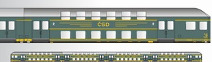 Patrová jednotka ČSD, 4 vozová nová konstrukce fa. Tillig TT Bahn