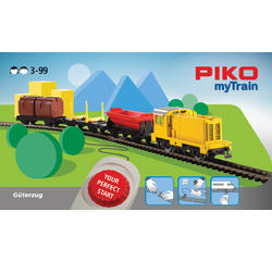 PIKO 57090 Start-Set nákladního vlaku s dieselovou lokomotivou 