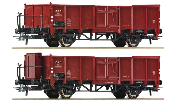 Set 2 nákladních vagónů, ČSD