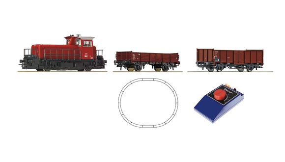 Start-Set dieselové lokomotivy s 2 nákladními vagony
