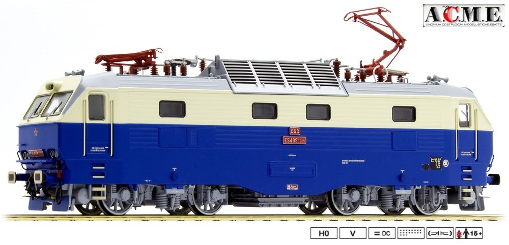 69332 ACME Elektrická lokomotiva řady ES499 ČSD HO Zvuk (HO)