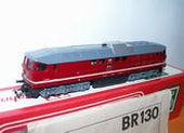 Dieselová lokomotiva řady BR 130 Berliner TT Bahn DR