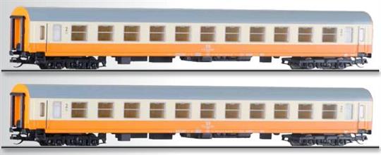 Set 2 ks.rychlíkových vozů "Stadteexpress" - 2.třídy