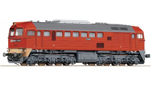 Model lokomotivy M62 130 der MAV