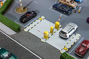 H0 - Automatizované parkovací zábrany