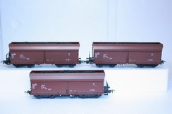 Set 3 nákladních  vozů wap s uhlím DR PIKo (HO)