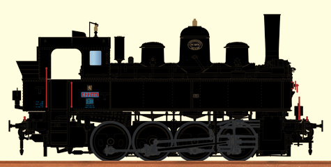 Parní lokomotiva řady 422.021 - ČSD zvuk