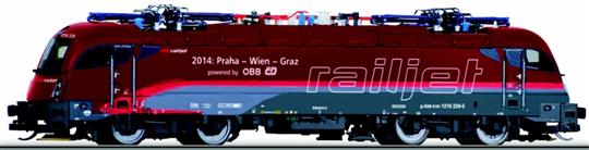 Elektrická lokomotiva řady 1216 229 Railjet "Spirit of Praha"