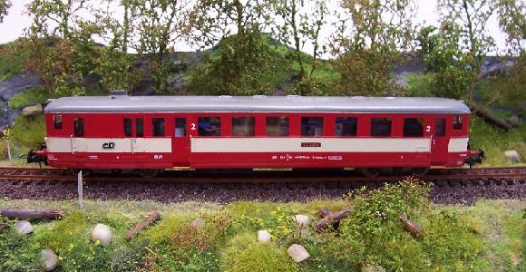 Model motorového vozu 830 ČD (HO)