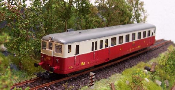 Motorový vůz M262 ČSD kulatá střecha (HO)