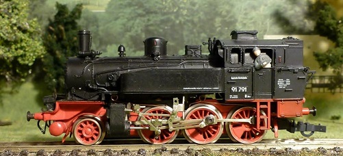 Hruska - Parní lokomotiva BR 91 791 DR - HO