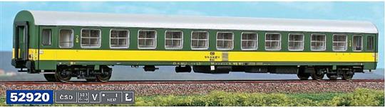 Rychlíkový vůz 2. třídy ČSD vhodný k setu 55118