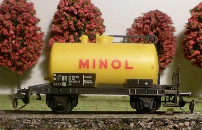 Cisternový vůz DR MINOL vláčky Berliner TT Bahn
